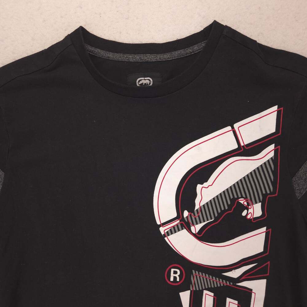 Ecko Unltd Crew Neck Casual Short Sleeve T Shirt Mens Size Medium M Black White